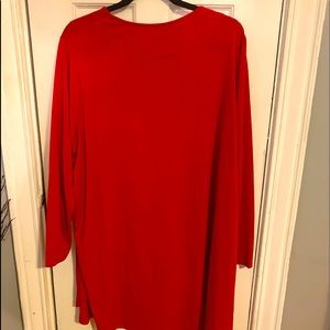 H&M Red Long Sleeve Dress